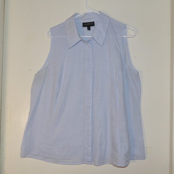 Lane Bryant Button Down Tank Top Sz 20 - Picture 1 of 6